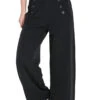 Hell Bunny Carlie Swing Trousers In Navy
