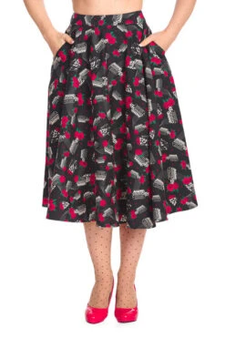 Banned Nashville Swing Skirt With Pockets Rockabilly