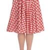 Banned Picnic By The Sea Swing Skirt Red Gingham