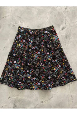 Retrolicious A-Line Skirt In Science Print