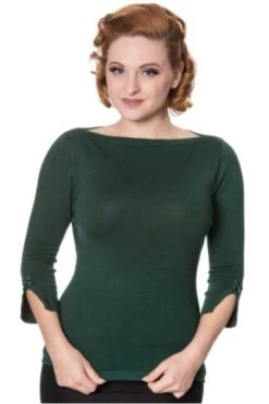 Banned Addicted Sweater In Forest Green