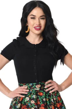 Timeless London Bat Collared Blouse