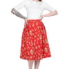 Collectif Josualda Ginger Cookies Swing Skirt Christmas