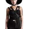 Killstar Jaded Strap Top In Black