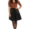 Hell Bunny Miss Muffet Skater Skirt With Orange Details