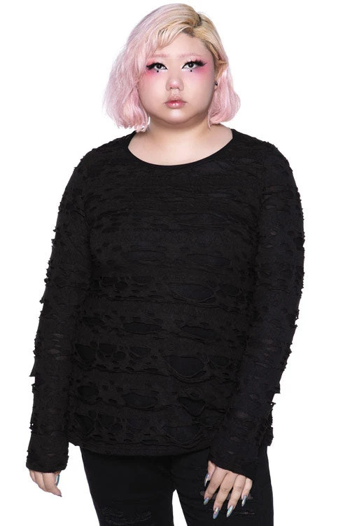 Killstar Night Shadow Long Sleeved Top