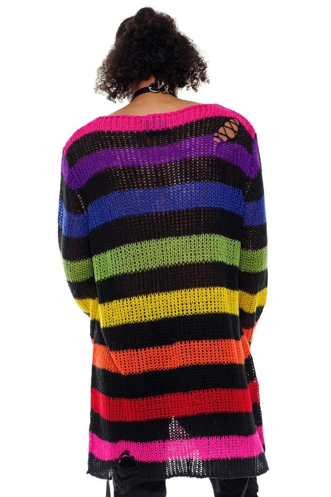 Killstar Over The Rainbow Punk Knit Sweater - Image 5
