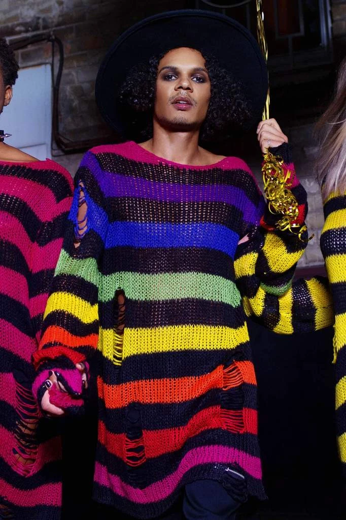 Killstar Over The Rainbow Punk Knit Sweater - Image 7