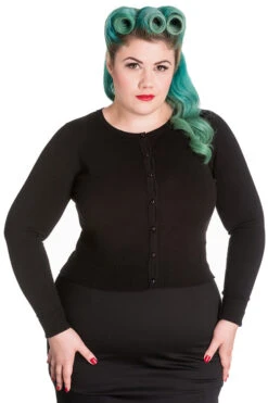 Hell Bunny Paloma Cardigan In Black