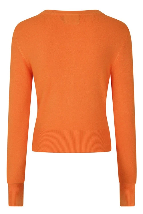 Hell Bunny Paloma Cardigan In Orange - Image 5