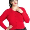 Hell Bunny Paloma Cardigan In Red