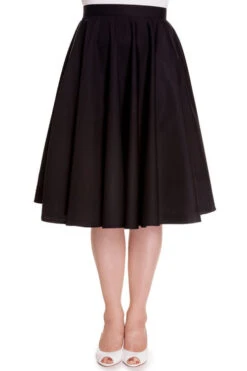 Hell Bunny Paula 50's Skirt In Black
