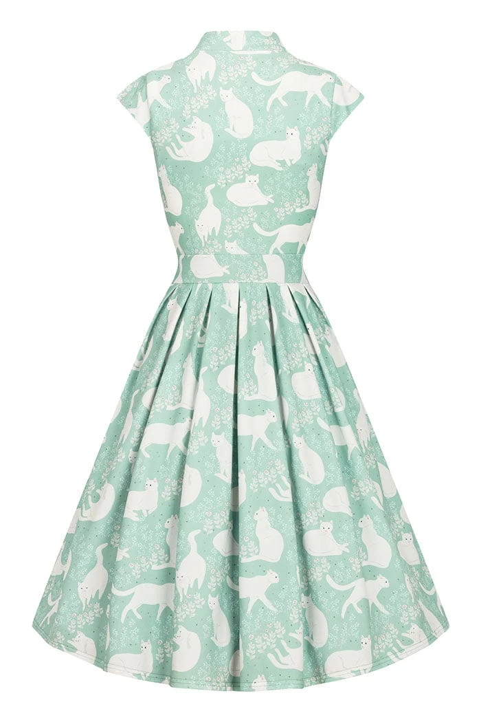 Lady Vintage Eva Dress In Purrfection - Image 3