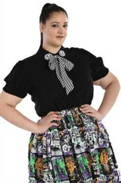 Hell Bunny Skelli Blouse