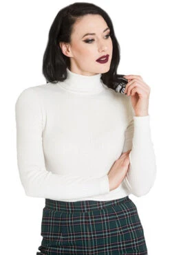 Hell Bunny Spiros Top In Ivory