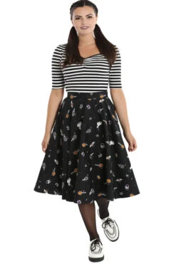 Hell Bunny Trick Or Treat 50's Skirt