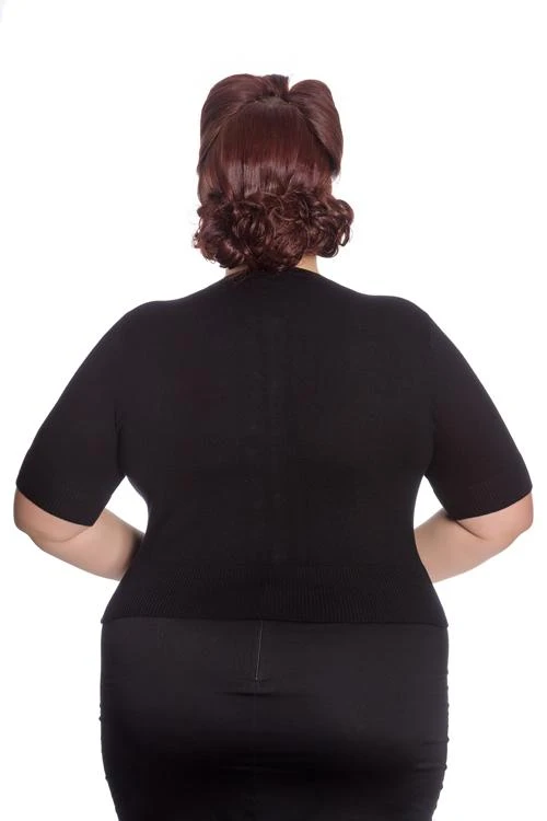 Hell Bunny Wendi Cardigan In Black - Image 3