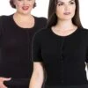 Hell Bunny Wendi Cardigan In Black