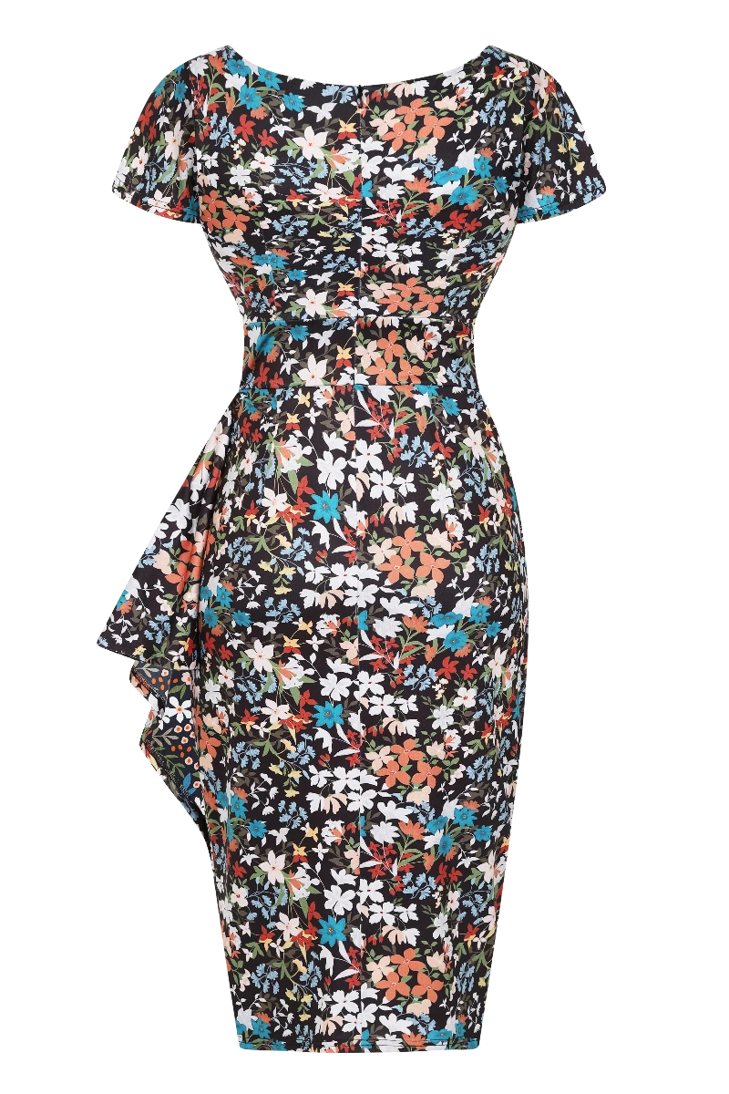 Lady Vintage Elsie Dress In Twilight Floral - Image 5
