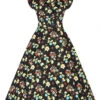 Lady Vintage Florence Dress In Delicate Floral Print Classic