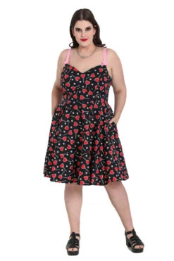 Hell Bunny Lollies Mid Dress Love Candy And Lolliepops