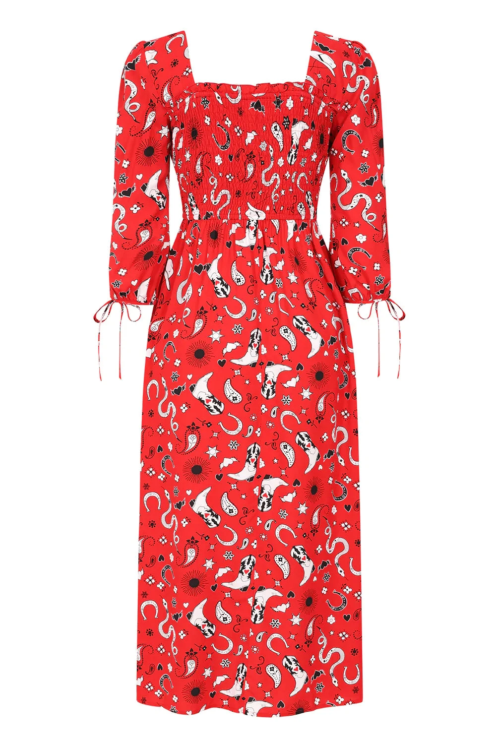 Hell Bunny Emmylou Maxi Dress Western Print - Image 10