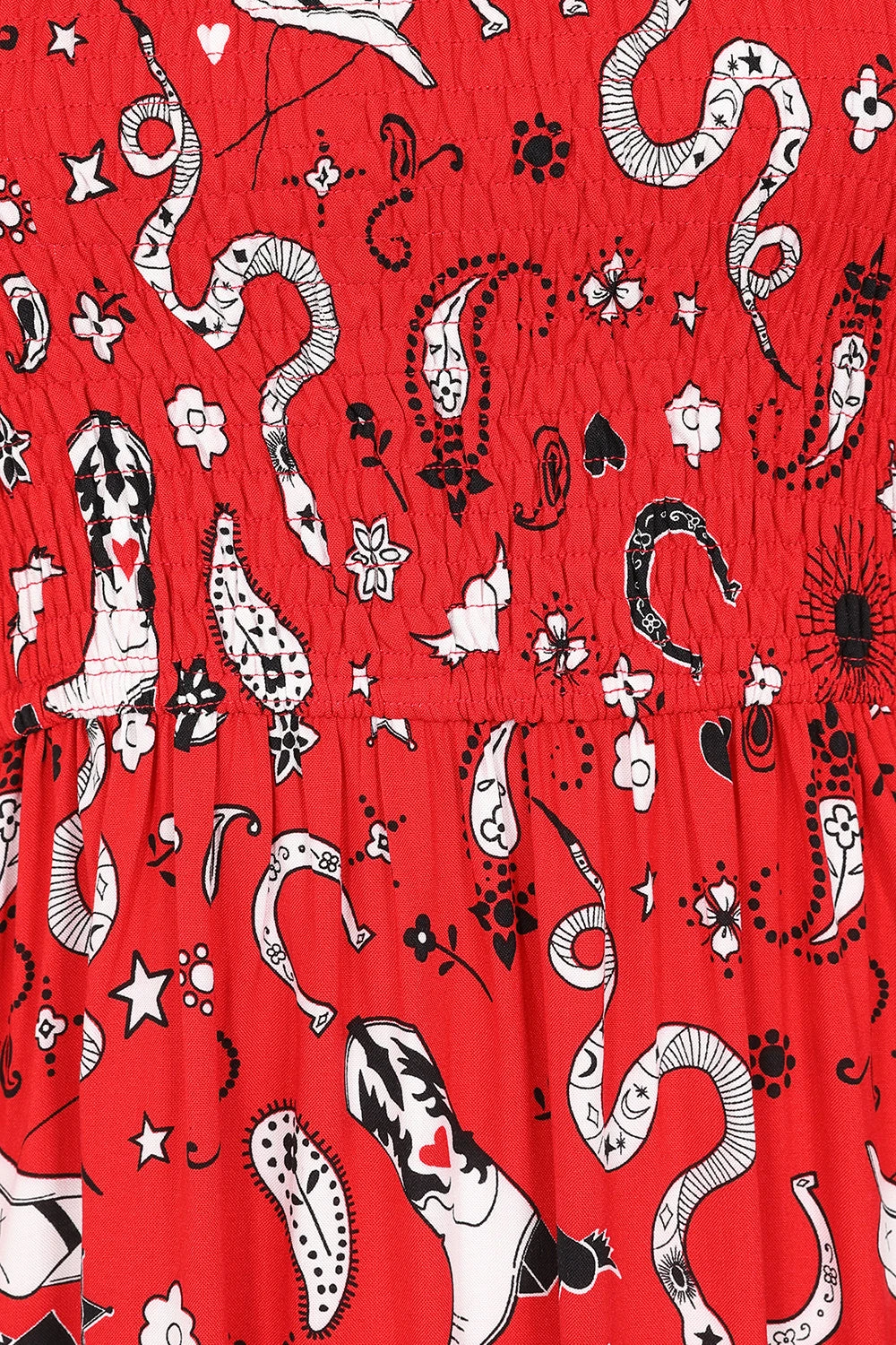 Hell Bunny Emmylou Maxi Dress Western Print - Image 12