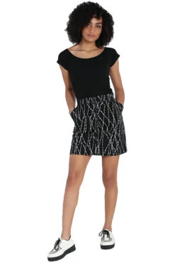 Hell Bunny Barbed Wire Mini Skirt