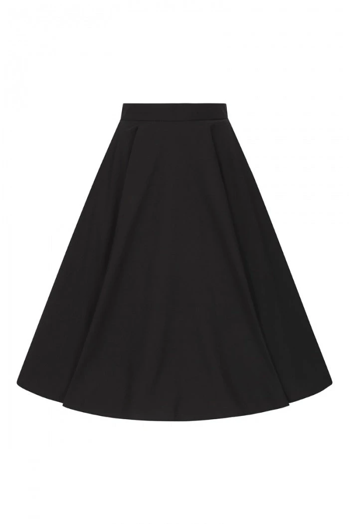 Hell Bunny Abi 50's Skirt In Black - Image 5