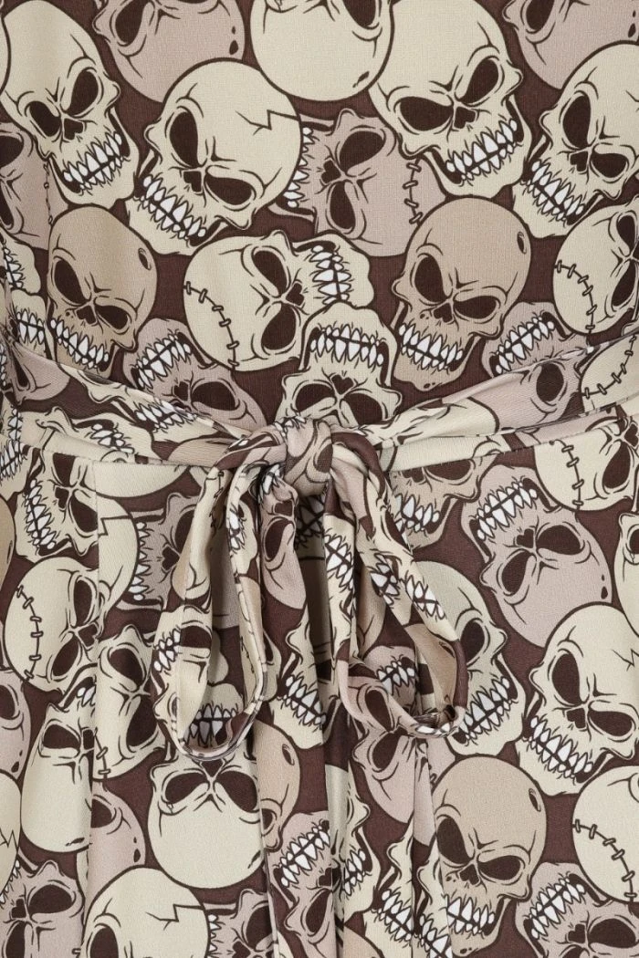 Lady Vintage Lyra Dress In Skulltastic - Image 4